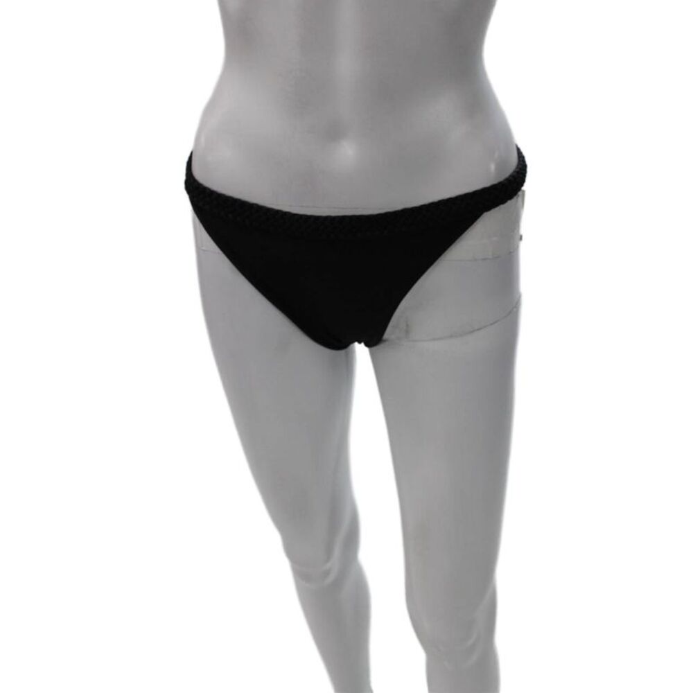 Cami And Jax Women Black Solid Bikini Bottoms 80% Nylon 20% Spandex Size L